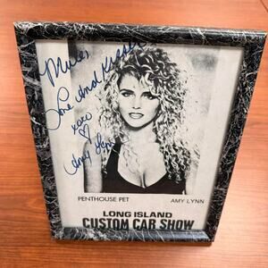 Amy Lynn Baxter Signed Photo Penthouse Pet Long Island Custom Car Show Autograph
